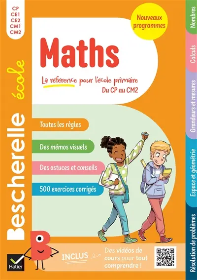 Bescherelle école maths : du CP au CM2 : nouveaux programmes