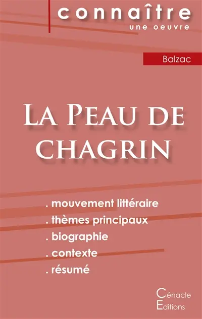 Fiche de lecture La Peau de chagrin de Balzac (Analyse littéraire de référence et résumé complet)