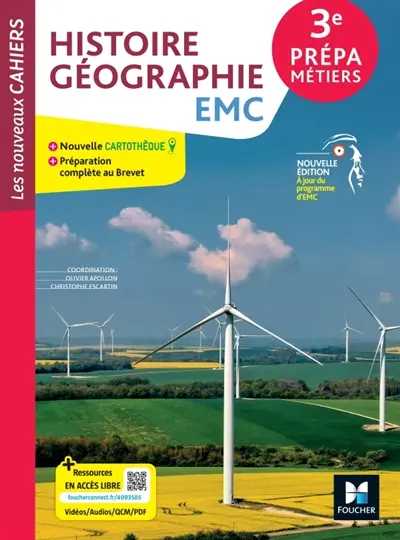 Histoire géographie, EMC, 3e prépa métiers