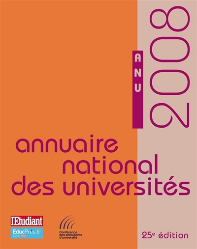 Annuaire national des universités 2008