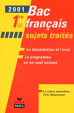 Bac français, 1res, séries technologiques : sujets traités : le roman naturaliste, Maupassant, Zola