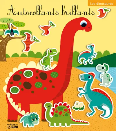 Autocollants brillants : les dinosaures