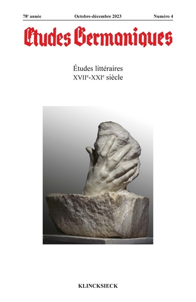 Etudes germaniques, n° 4...