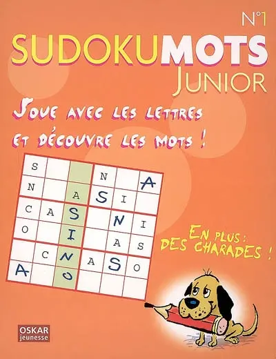 Sudokumots junior n° 1 : joue avec les lettres et découvre les mots !