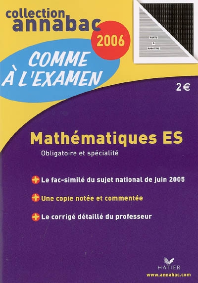 Mathématiques ES : obligatoire et spécialité