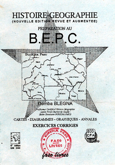 Histoire, géographie, préparation au BEPC