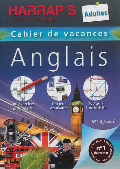 Cahier de vacances anglais Harrap's : adultes