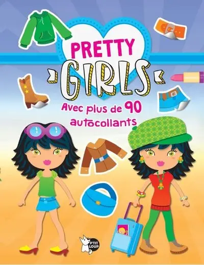 Pretty girls : album bleu : avec plus de 90 autocollants