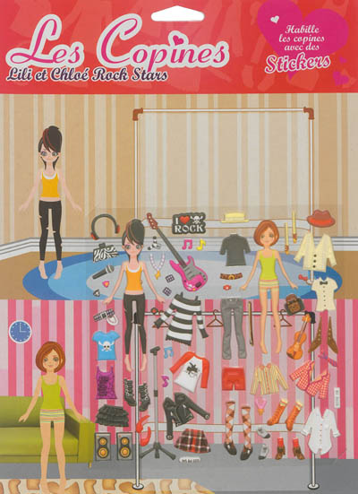 Lili et Chloé rock stars : stickers