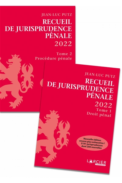 recueil de jurisprudence pénale 2022