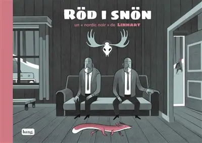 Röd i Snön. Rouge sur la neige