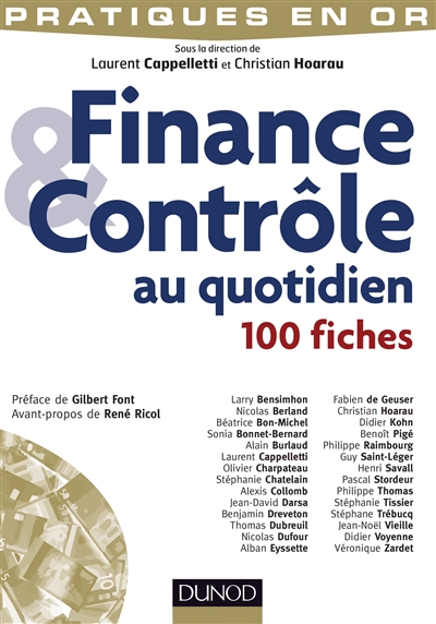 Finance et contrôle au quotidien : 100 fiches