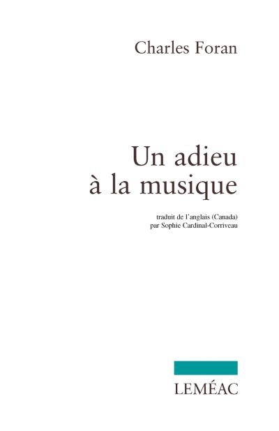 Un adieu à la musique
