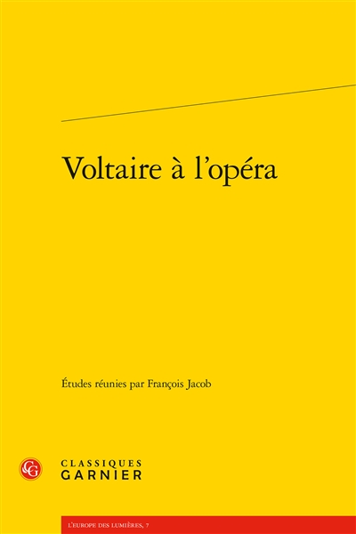 Voltaire à l'opéra