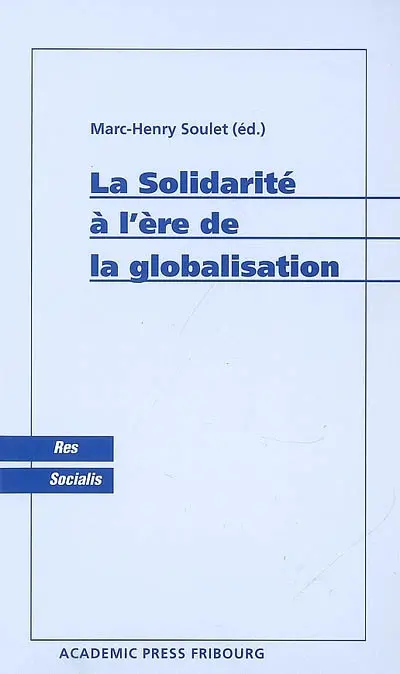 La solidarité à l'ère de la globalisation