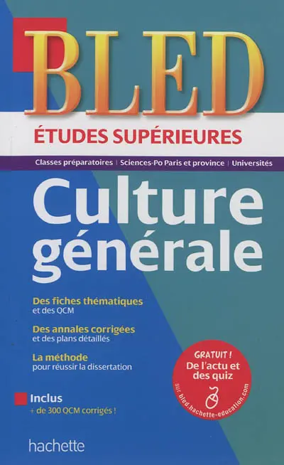 Bled études supérieures culture générale