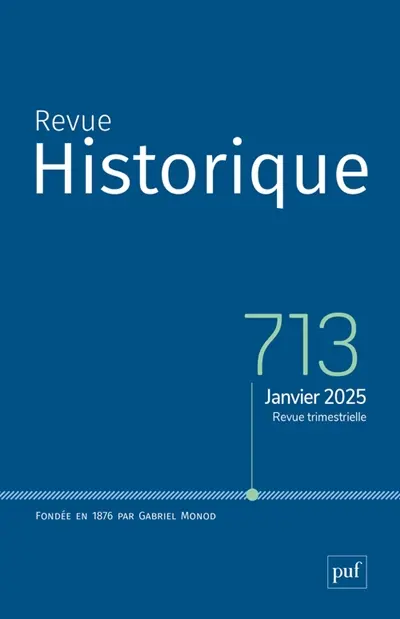 Revue historique, n° 713