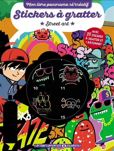 Street art : stickers à gratter