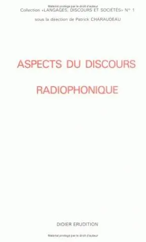 Aspects du discours radiophonique
