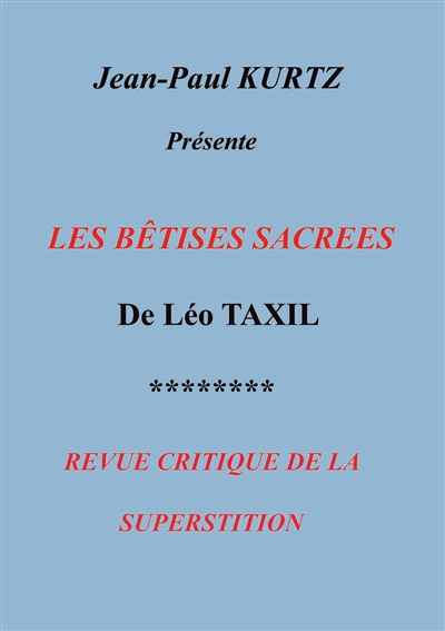 Les Bêtises Sacrées