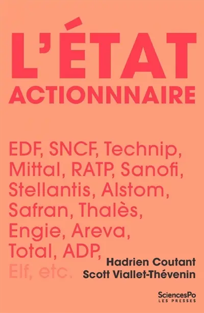 L'Etat actionnaire