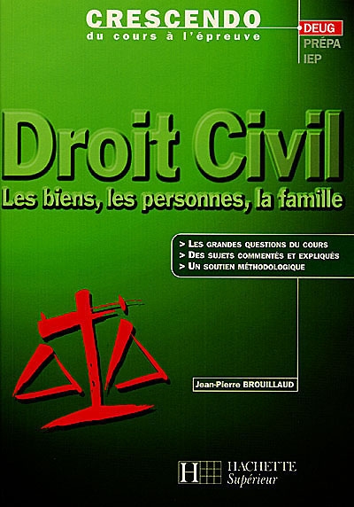 Droit civil : les biens, les personnes, la famille