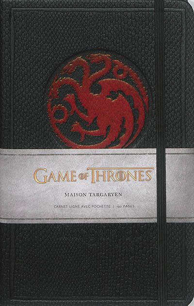 Carnet luxe Targaryen : Game of thrones : maison Targaryen