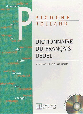 Dictionnaire du français usuel : 15.000 mots utiles en 442 articles
