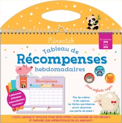 Tableau de récompenses hebdomadaires : de septembre 2018 à août 2019