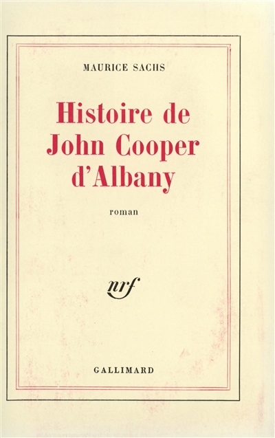 histoire de john cooper d'albany