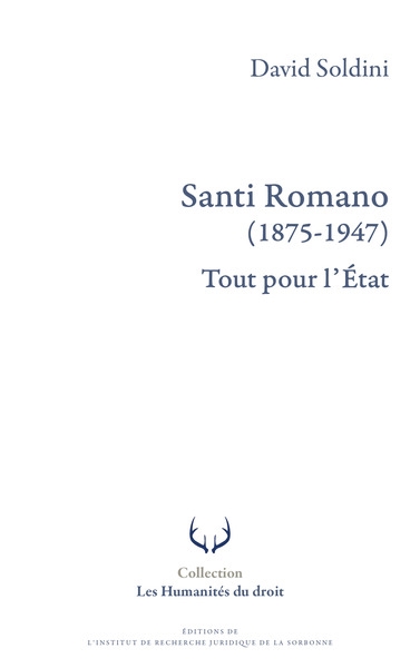 Santi Romano (1875-1947) : tout pour l'Etat