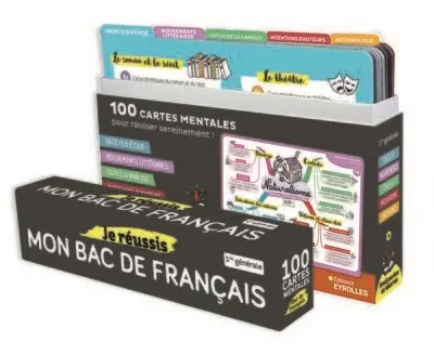 Je réussis mon bac de français : 100 cartes mentales pour réviser sereinement !