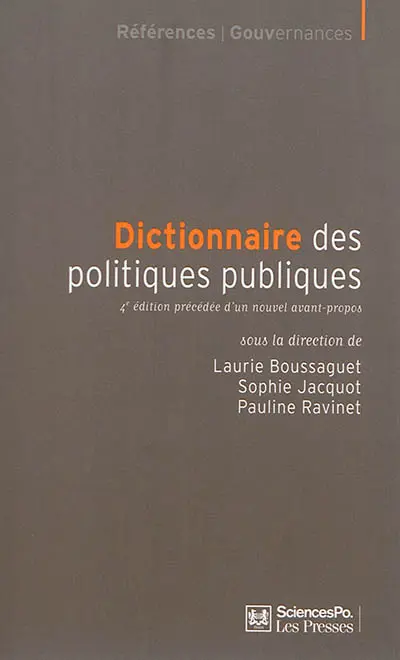 Dictionnaire des politiques publiques