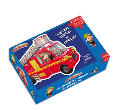 Le grand camion de pompier : puzzle 24 pièces