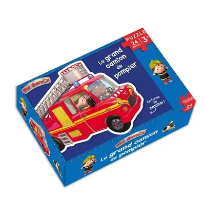 Le grand camion de pompier : puzzle 24 pièces