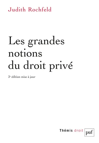 Les grandes notions du droit privé