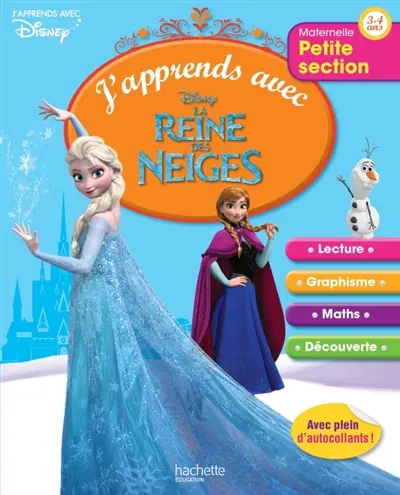 J'apprends avec la Reine des Neiges : petite section, 3-4 ans