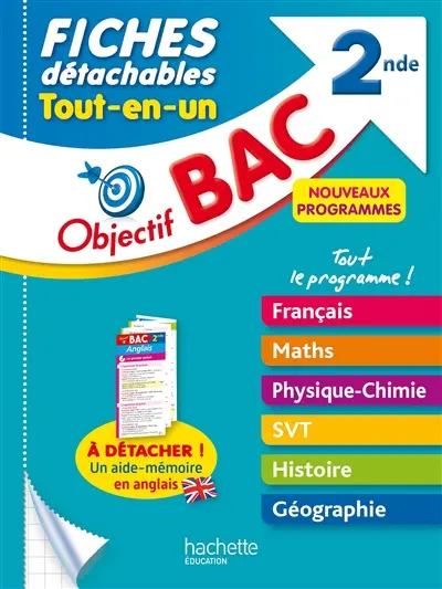 Tout-en-un 2de : fiches détachables : nouveaux programmes