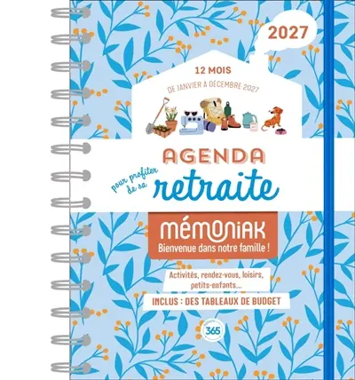 Agenda pour profiter de sa retraite 2027 : 12 mois, de janvier à décembre 2027
