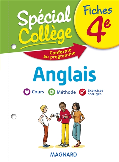 Fiches anglais 4e : cours, méthode, exercices corrigés : conforme au programme