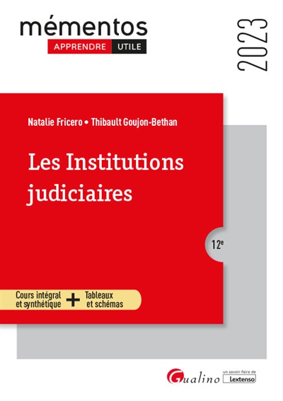 Les institutions judiciaires : 2023