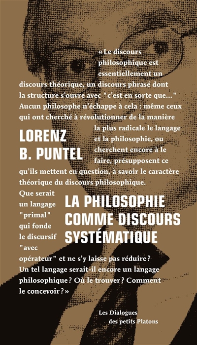 La philosophie comme discours systématique : dialogue avec Emmanuel Tourpe sur les fondements d'une théorie des étants, de l'être de l'absolu
