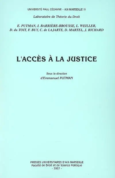 L'accès à la justice