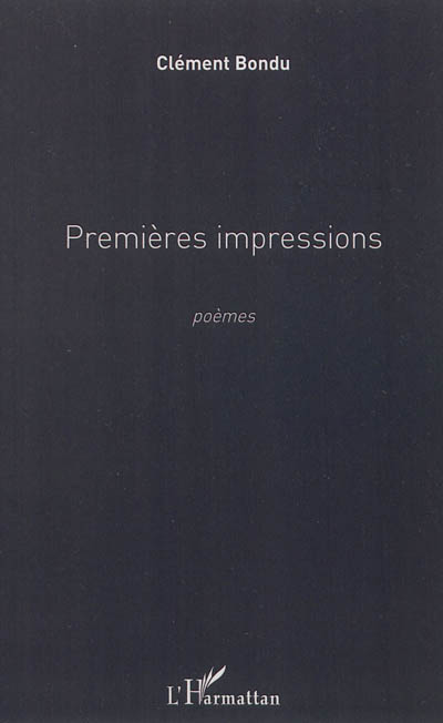 Premières impressions : poèmes