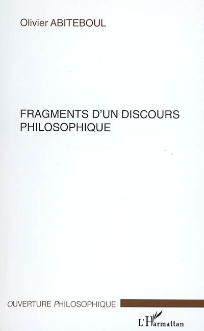 Fragments d'un discours philosophique