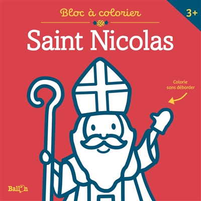 Saint-Nicolas : bloc à colorier
