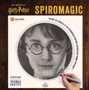 Spiromagic, dans l'univers des films Harry Potter : colorie les spirales et tes personnages préférés apparaissent comme par magie !