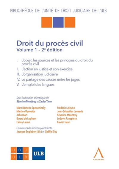 Droit du procès civil. Vol. 1