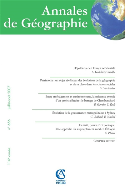 Annales de géographie, n° 656
