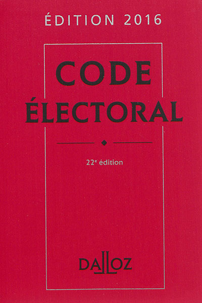 Code électoral 2016